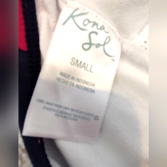 NWOT Kona Sol One Piece Floral Halter Swimsuit Size Small. - Picture 4 of 4